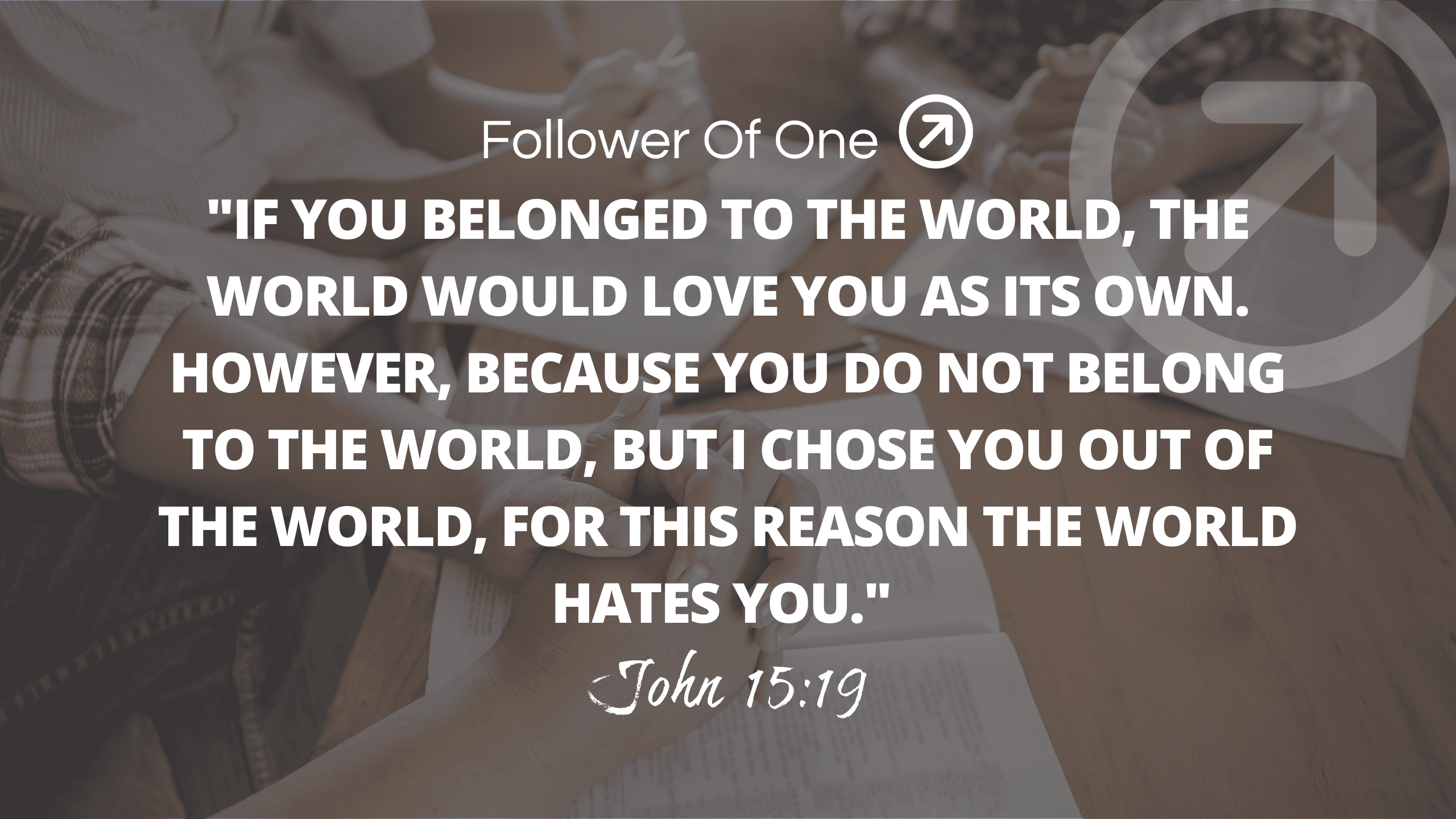 Manage Expectations Part 2 - John 15:19 - Follower Of One